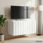 Preview: Wandmontierter TV-Schrank 59,5 x 31 x 30 cm Weiß Holzwerkstoff