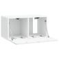 Preview: Wandmontierter TV-Schrank 59,5 x 31 x 30 cm Weiß Holzwerkstoff