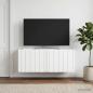 Preview: ARDEBO.de - Wandmontierter TV-Schrank 78,5 x 31 x 30 cm Weiß Holzwerkstoff