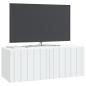 Preview: Wandmontierter TV-Schrank 78,5 x 31 x 30 cm Weiß Holzwerkstoff