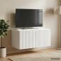 Preview: Wandmontierter TV-Schrank Weiß 59,5 x 41 x 30 cm Holzwerkstoff