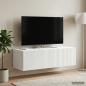 Preview: ARDEBO.de - Wandmontierter TV-Schrank Weiß 98 x 41 x 30 cm Holzwerkstoff