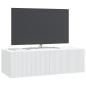 Preview: Wandmontierter TV-Schrank Weiß 98 x 41 x 30 cm Holzwerkstoff