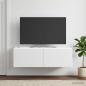 Preview: Wandmontierter TV-Schrank Weiß 98 x 41 x 30 cm Holzwerkstoff