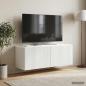 Preview: Wandmontierter TV-Schrank Weiß 78,5 x 31 x 30 cm Holzwerkstoff