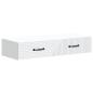 Preview: Wandmontierter Beistelltisch Wei? 87,5 x 34,5 x 17 cm