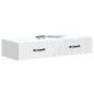 Preview: Wandmontierter Beistelltisch Wei? 87,5 x 34,5 x 17 cm