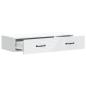 Preview: Wandmontierter Beistelltisch Wei? 87,5 x 34,5 x 17 cm