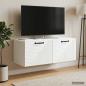 Preview: ARDEBO.de - Wandmontierter TV-Schrank Weiß 78,5 x 41 x 30 cm Holzwerkstoff