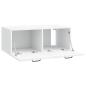 Preview: Wandmontierter TV-Schrank Weiß 78,5 x 41 x 30 cm Holzwerkstoff