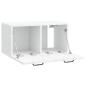 Preview: Wandmontierter TV-Schrank Weiß 59,5 x 31 x 30 cm Holzwerkstoff