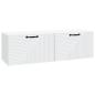 Preview: Wandmontierter TV-Schrank Weiß 98 x 31 x 30 cm Holzwerkstoff