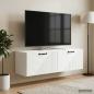 Preview: Wandmontierter TV-Schrank Weiß 98 x 31 x 30 cm Holzwerkstoff