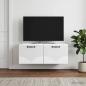 Preview: ARDEBO.de - Wandmontierter TV-Schrank Weiß 78,5 x 41 x 30 cm Holzwerkstoff