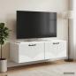 Preview: ARDEBO.de - Wandmontierter TV-Schrank Weiß 98 x 41 x 30 cm Holzwerkstoff