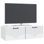 Preview: Wandmontierter TV-Schrank Weiß 98 x 41 x 30 cm Holzwerkstoff