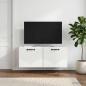 Preview: ARDEBO.de - Wandmontierter TV-Schrank Weiß 78,5 x 31 x 30 cm Holzwerkstoff