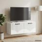 Preview: Wandmontierter TV-Schrank Weiß 78,5 x 31 x 30 cm Holzwerkstoff