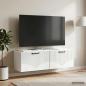 Preview: Wandmontierter TV-Schrank Weiß 98 x 31 x 30 cm Holzwerkstoff