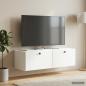 Preview: ARDEBO.de - Wandmontierter TV-Schrank 98 x 41 x 30 cm Weiß Holzwerkstoff