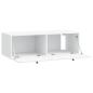 Preview: Wandmontierter TV-Schrank 98 x 41 x 30 cm Weiß Holzwerkstoff