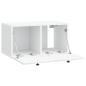 Preview: Wandmontierter TV-Schrank 59,5 x 31 x 30 cm Weiß Holzwerkstoff
