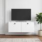 Preview: ARDEBO.de - Wandmontierter TV-Schrank 78,5 x 31 x 30 cm Weiß Holzwerkstoff