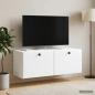 Preview: Wandmontierter TV-Schrank 78,5 x 31 x 30 cm Weiß Holzwerkstoff