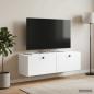 Preview: ARDEBO.de - Wandmontierter TV-Schrank 98 x 31 x 30 cm Weiß Holzwerkstoff
