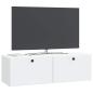 Preview: Wandmontierter TV-Schrank 98 x 31 x 30 cm Weiß Holzwerkstoff