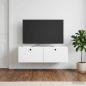 Preview: Wandmontierter TV-Schrank 98 x 31 x 30 cm Weiß Holzwerkstoff