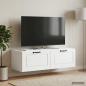 Preview: ARDEBO.de - Wandmontierter TV-Schrank Weiß 98 x 41 x 30 cm Holzwerkstoff