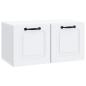 Preview: Wandmontierter TV-Schrank Weiß 59,5 x 31 x 30 cm Holzwerkstoff