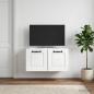 Preview: Wandmontierter TV-Schrank Weiß 59,5 x 31 x 30 cm Holzwerkstoff