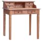 Preview: ARDEBO.de - Schreibtisch mit Schubladen 90x50x101 cm Altholz Massiv