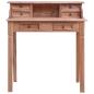Preview: Schreibtisch mit Schubladen 90x50x101 cm Altholz Massiv