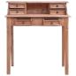 Preview: Schreibtisch mit Schubladen 90x50x101 cm Altholz Massiv