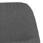 Preview: Relaxsessel mit Hocker Dunkelgrau Stoff