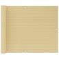 Preview: ARDEBO.de - Balkon-Sichtschutz Beige 75x400 cm HDPE