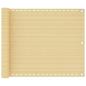 Preview: ARDEBO.de - Balkon-Sichtschutz Beige 75x500 cm HDPE