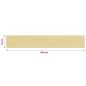 Preview: Balkon-Sichtschutz Beige 75x500 cm HDPE