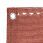 Preview: Balkon-Sichtschutz Terracotta-Rot 120x400 cm HDPE