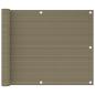 Preview: ARDEBO.de - Balkon-Sichtschutz Taupe 75x300 cm HDPE