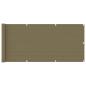 Preview: ARDEBO.de - Balkon-Sichtschutz Taupe 75x400 cm HDPE