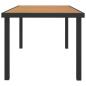 Preview: Gartentisch Braun 140x90x74 cm Aluminium und WPC