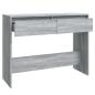 Preview: Konsolentisch Grau Sonoma 100x35x76,5 cm Holzwerkstoff