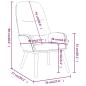 Preview: Relaxsessel mit Hocker Hellgrau Stoff