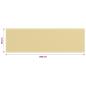 Preview: Balkon-Sichtschutz Beige 90x300 cm HDPE