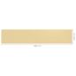 Preview: Balkon-Sichtschutz Beige 120x600 cm HDPE