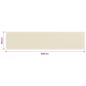 Preview: Balkon Sichtschutz Creme 90x400 cm HDPE